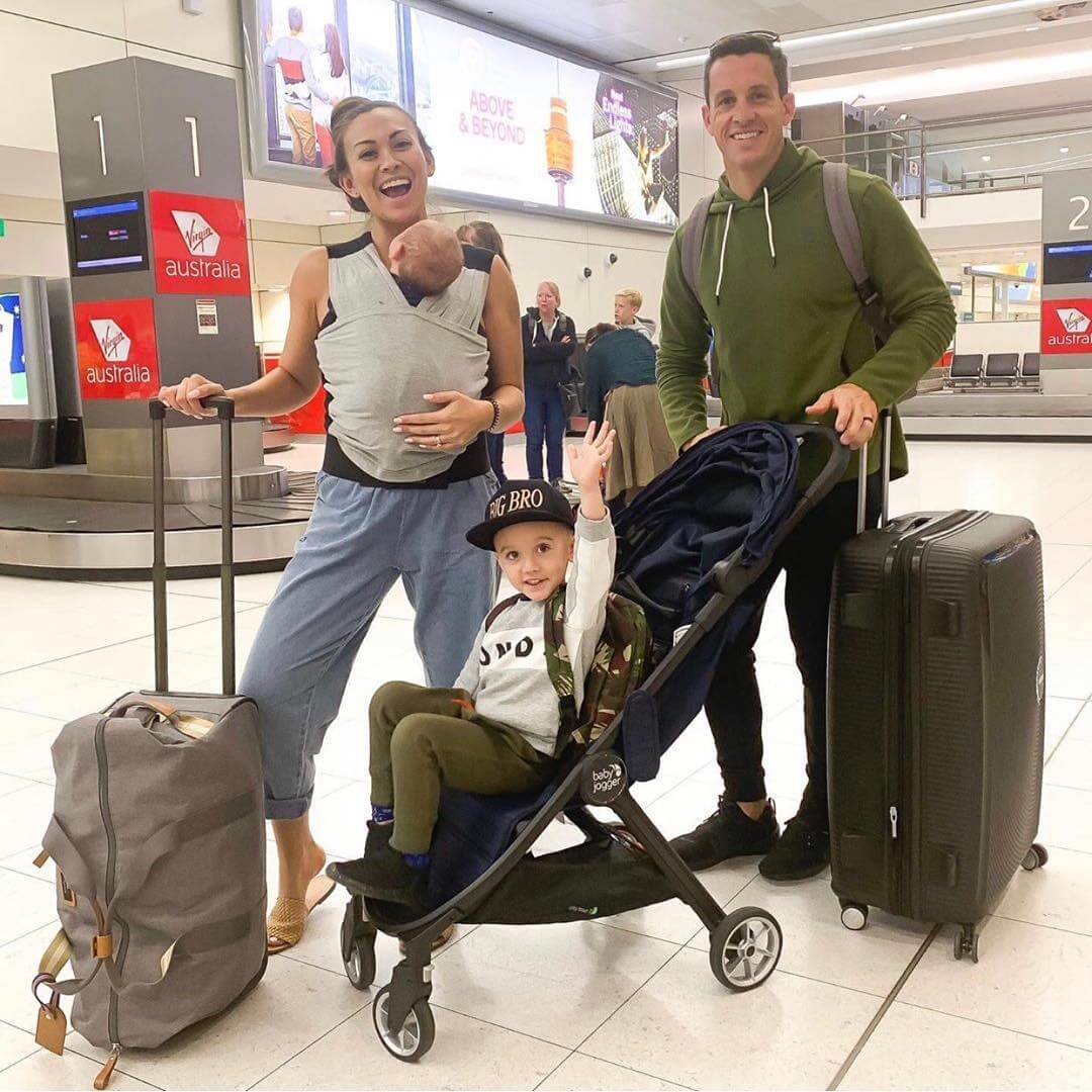 Babywearing & Holiday Travel with a Newborn