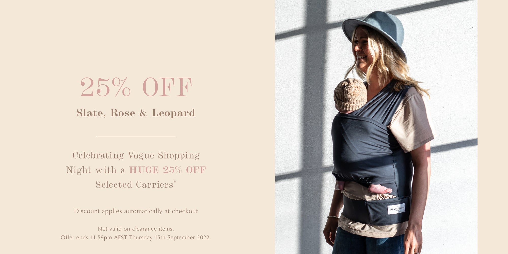 Vogue Shopping Night - 25% Off Rose, Slate & Leopard
