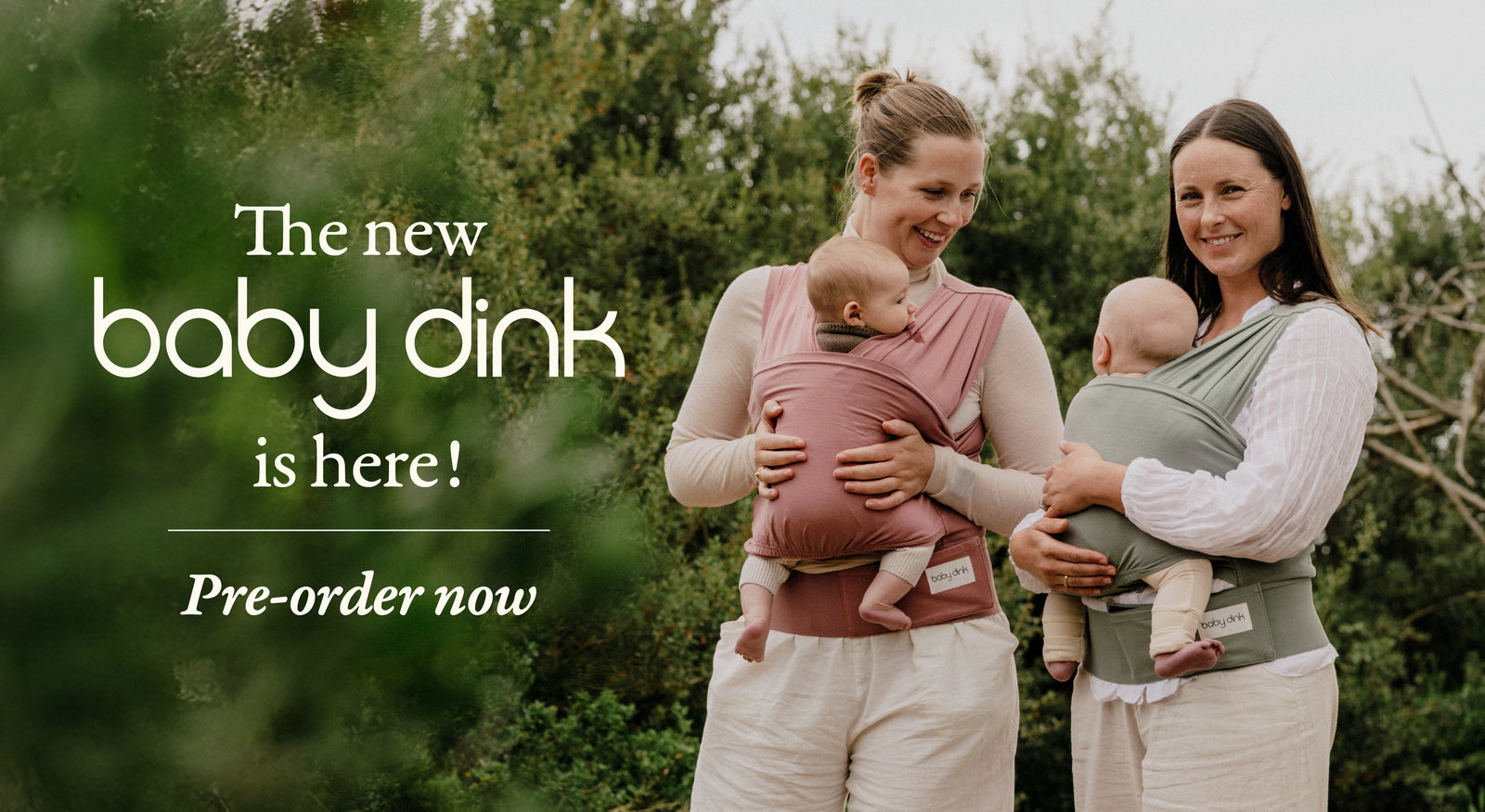 Many happy mamas wearing the Baby Dink carrier