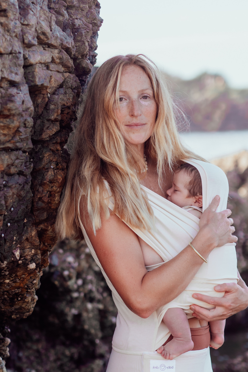 Newborn Carrier in Sand