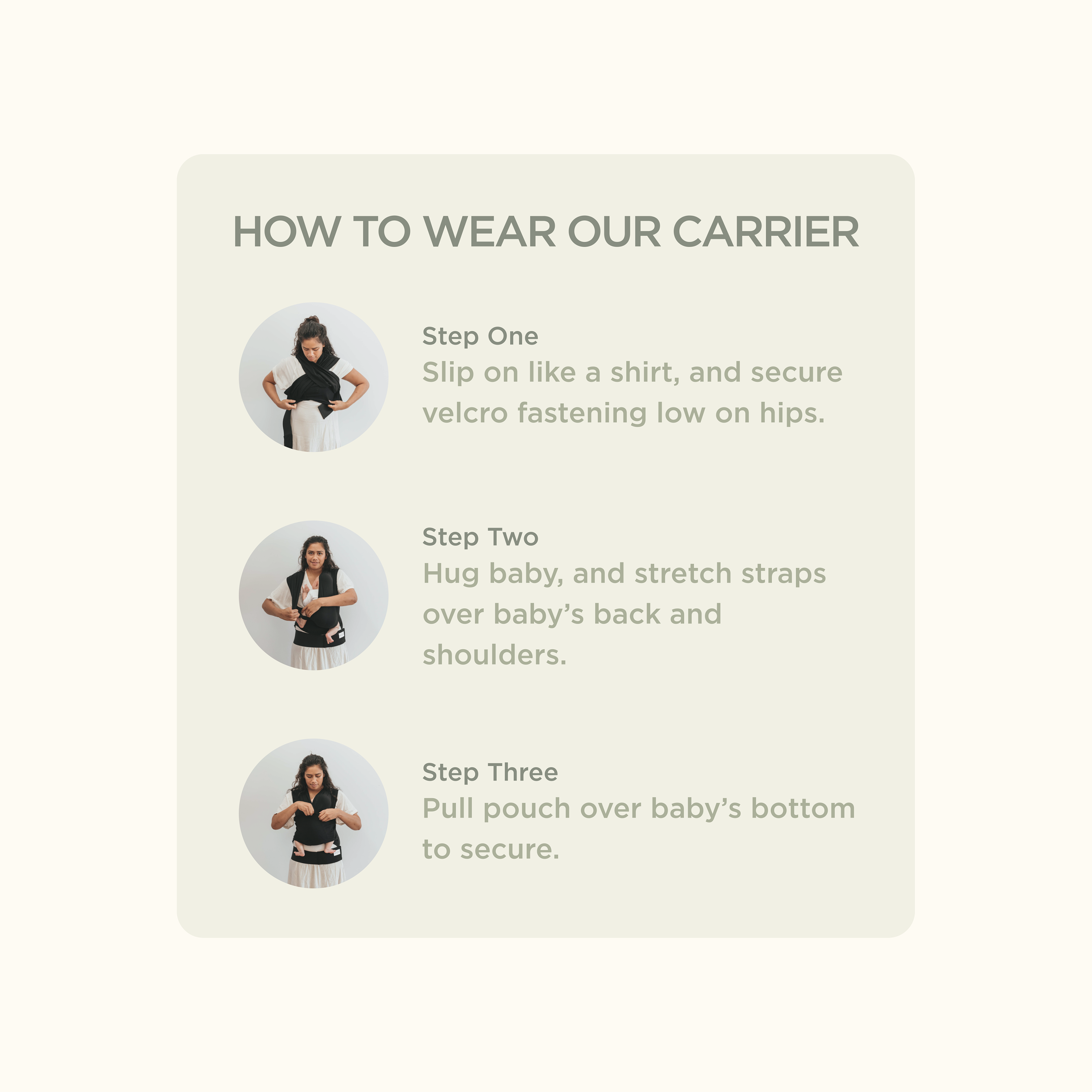Baby Dink Carrier - Slate