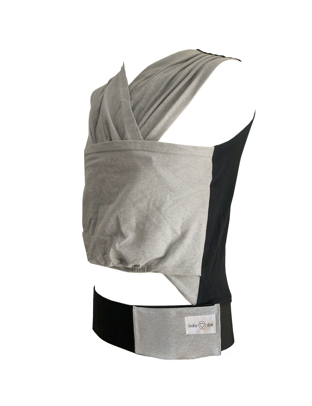 Babydink baby carrier with pocket - Grey Marle